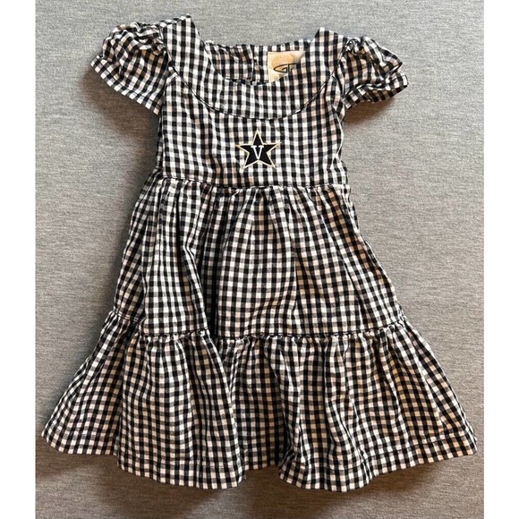 Garb Team Other - Vanderbilt Commodores Garb Baby Girls Dress Set Black Gingham 6-12 Months New